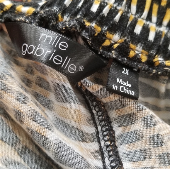 Sz 2x Mlle Gabrielle Wide Leg Pant - Picture 3 of 7